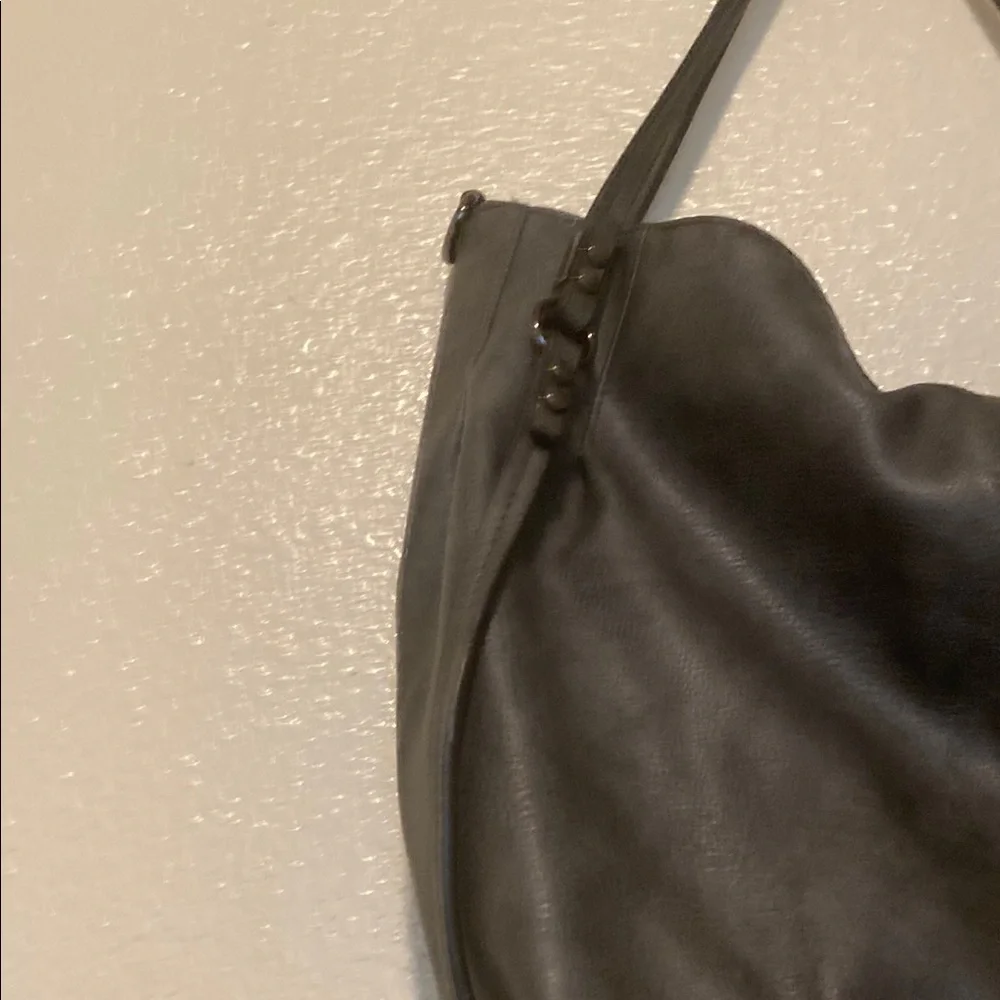 Gussaci Gray Hobo Bag